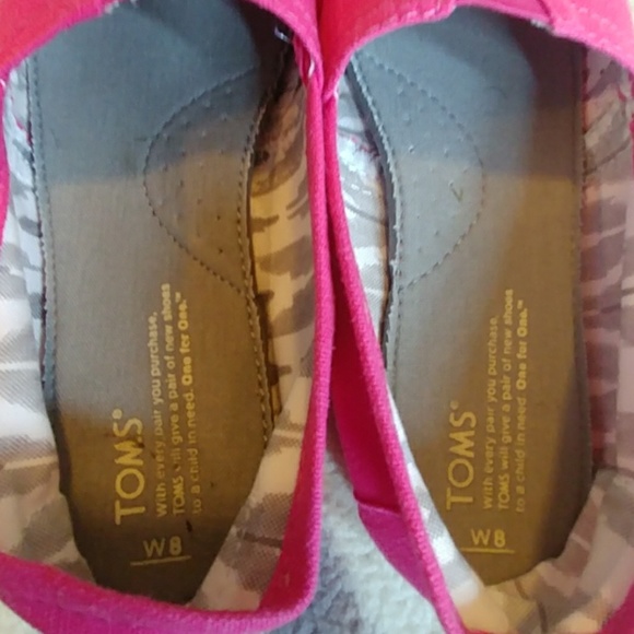Women's Toms classic size 8 pink - Picture 6 of 6